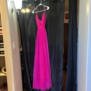 Elegant Pink Evening Gown